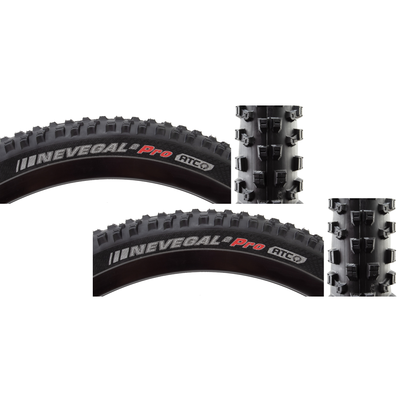Pack of 2 Kenda Nevegal 2 Tire 29 x 2.6 Clincher Folding Black Mountain Bike 8304057