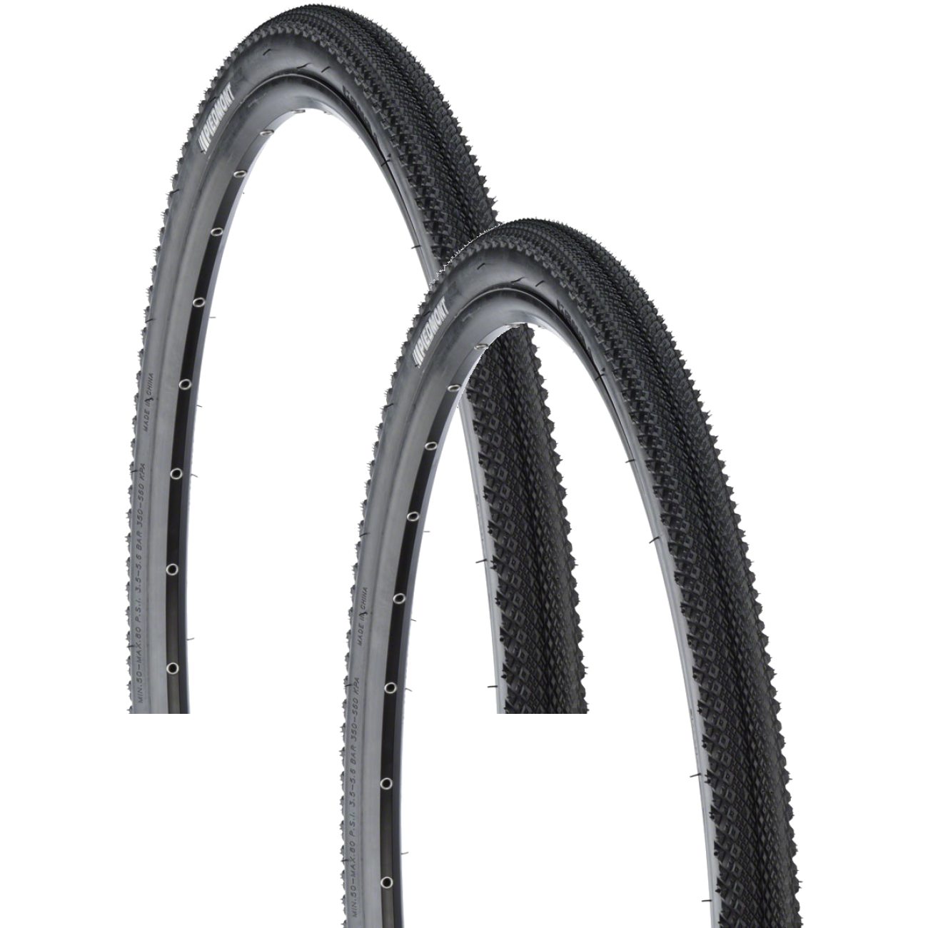 Kenda Gravel Tire Pack of 2 Piedmont 700 x 40 Clincher Wire Steel Black Road Bike 017001185002
