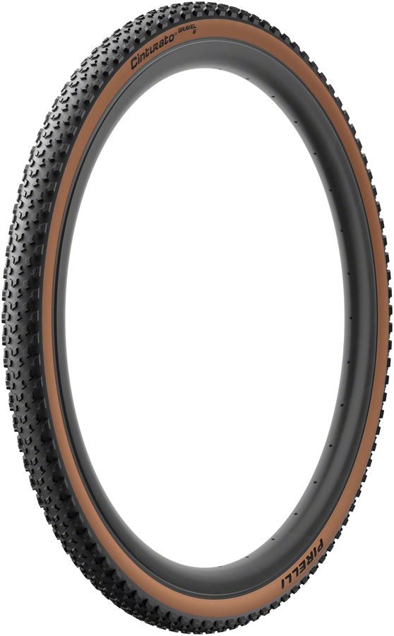 Pirelli Cinturato Gravel S Tire - 700 x 40, Tubeless, Folding, Classic Tan 4162100