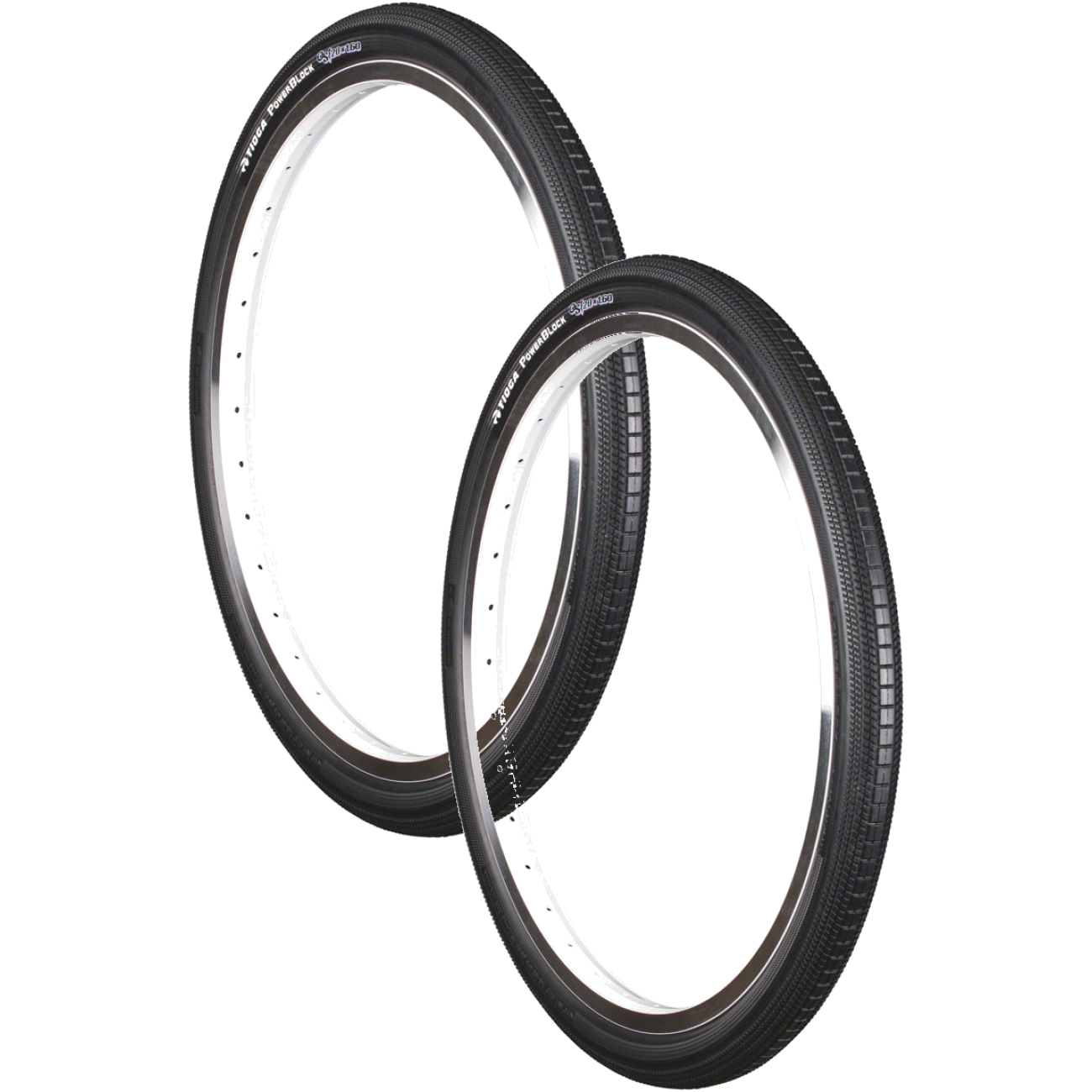 Pack of 2 Tioga PowerBlock OS20 Tire 20 x 1.6 Clincher Wire Black 60tpi R9ZA1350