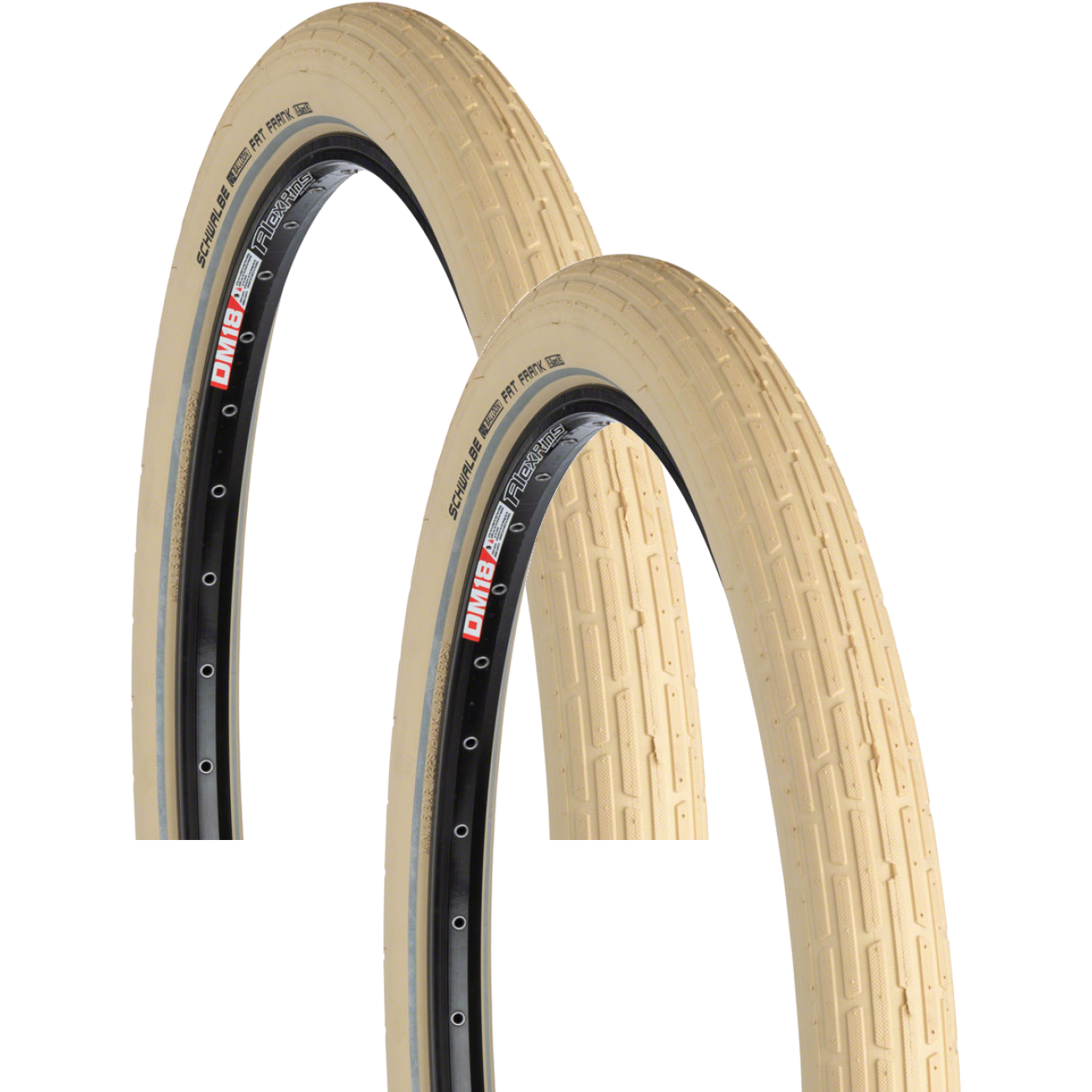 Pack of 2 Schwalbe Fat Frank Tire 26 x 2.35 Clincher Wire Active Line Mountain 11133372.01