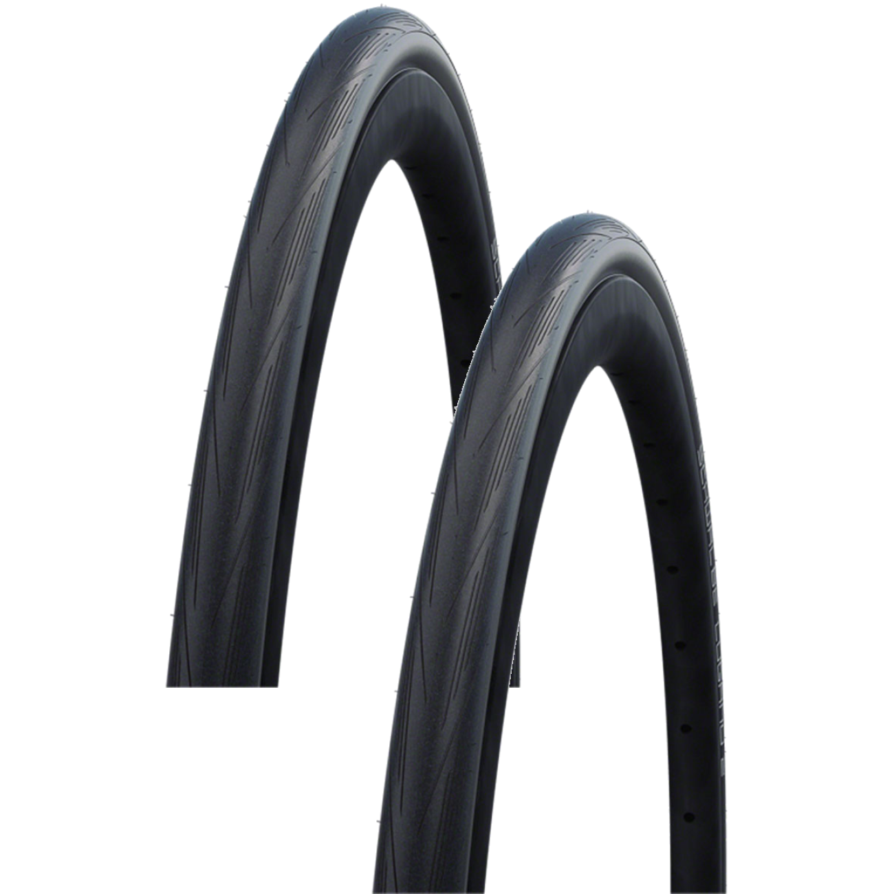 Pack of 2 Schwalbe Lugano II Tire 700 x 28 Clincher Wire Black Active Line 11654010