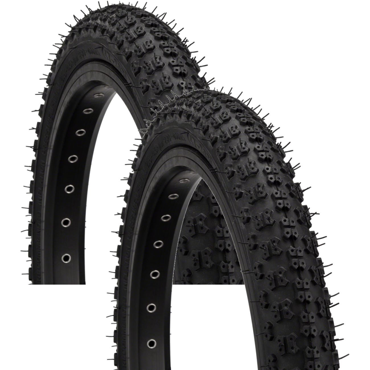 Pack of 2 Kenda K50 Tire 12 1/2 x 2 1/4 Clincher Wire Black BMX Bike 00180000-01126005001