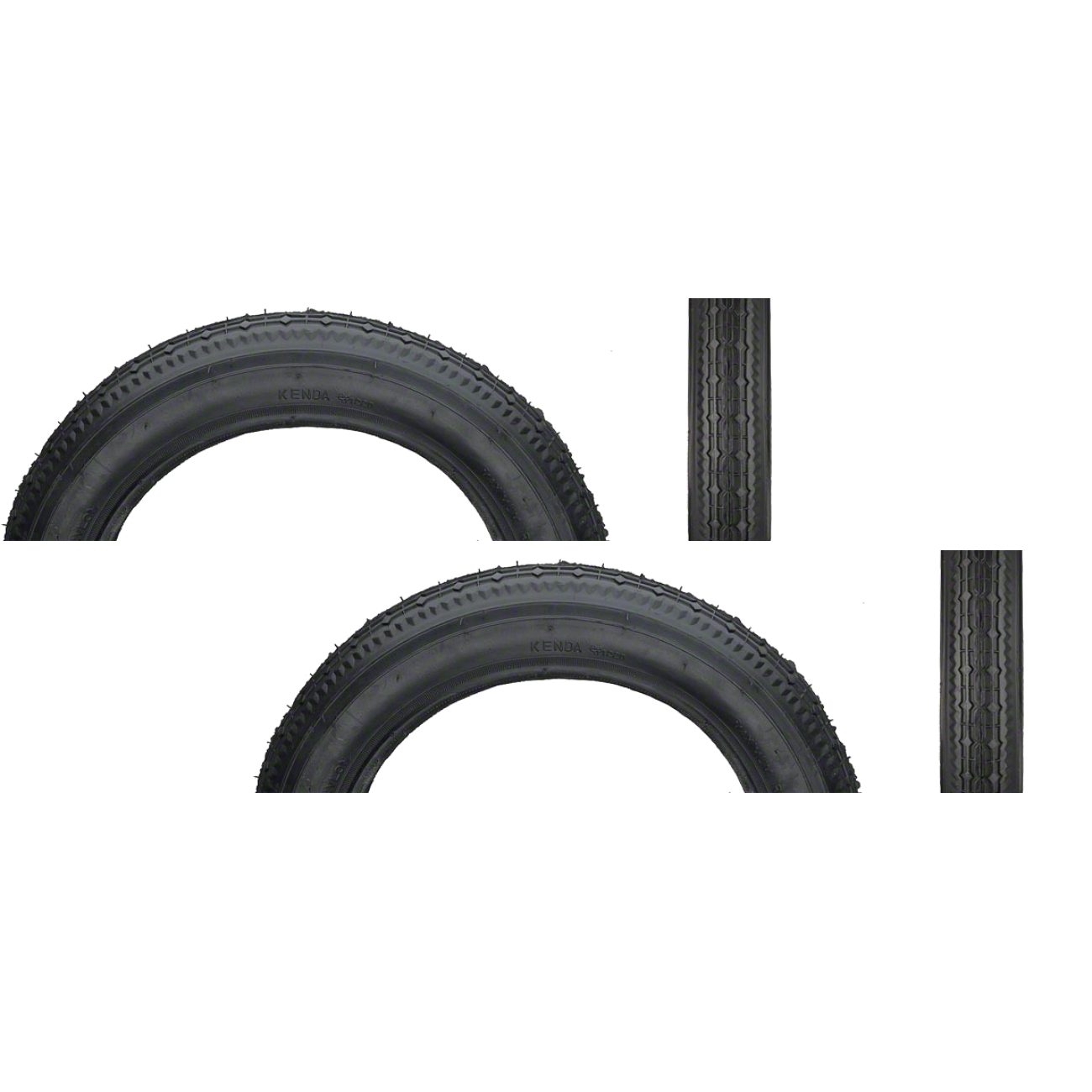 Pack of 2 Kenda Street K124 Tire 12.5 x 2.25 Clincher Wire Black 22tpi 210005