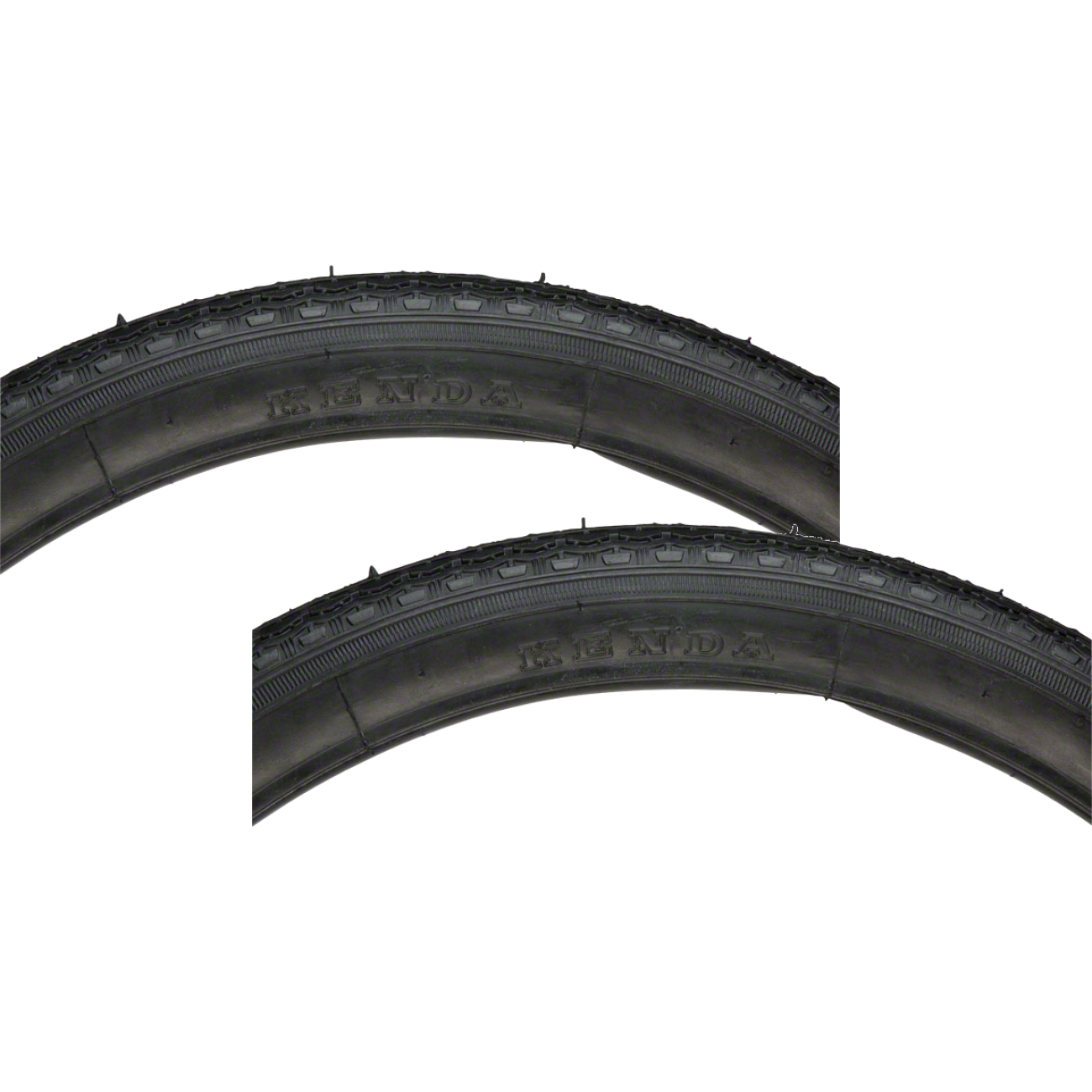 Pack of 2 Kenda K126 Tire 20 x 13/4 Clincher Wire Black TPI 60 PSI 80 Black BMX 1204012601