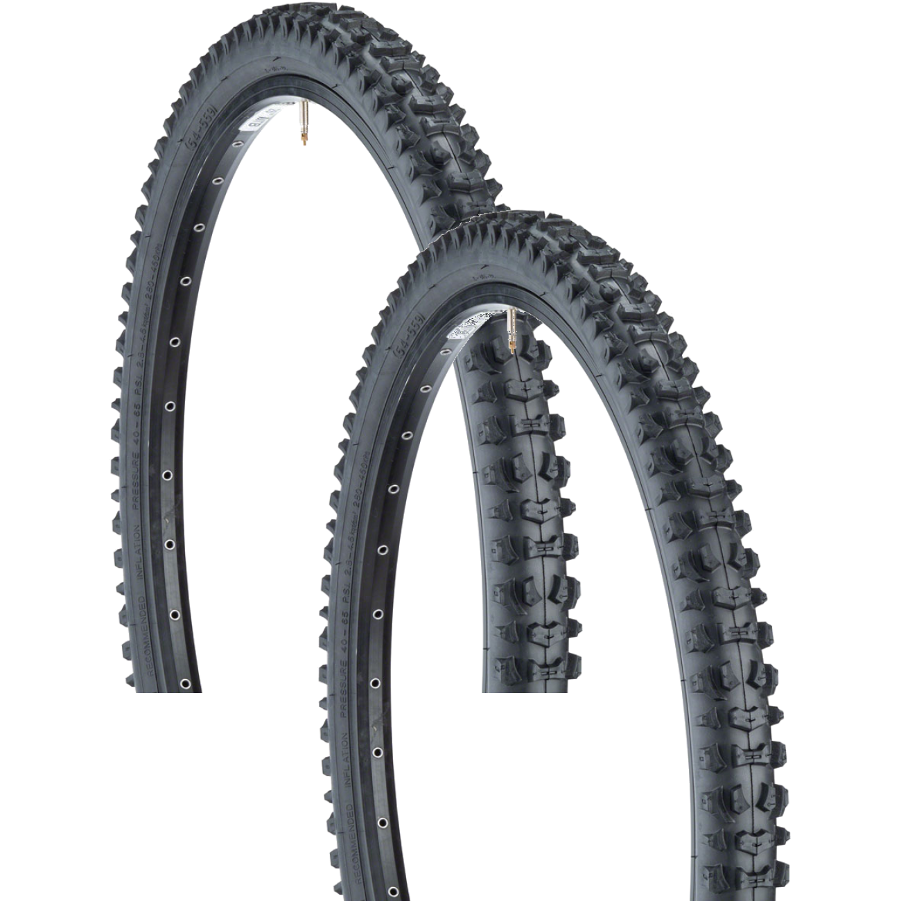 Pack of 2 Kenda Smoke Style Tire 26 x 2.1 Clincher Wire Black 30tpi 05354N02