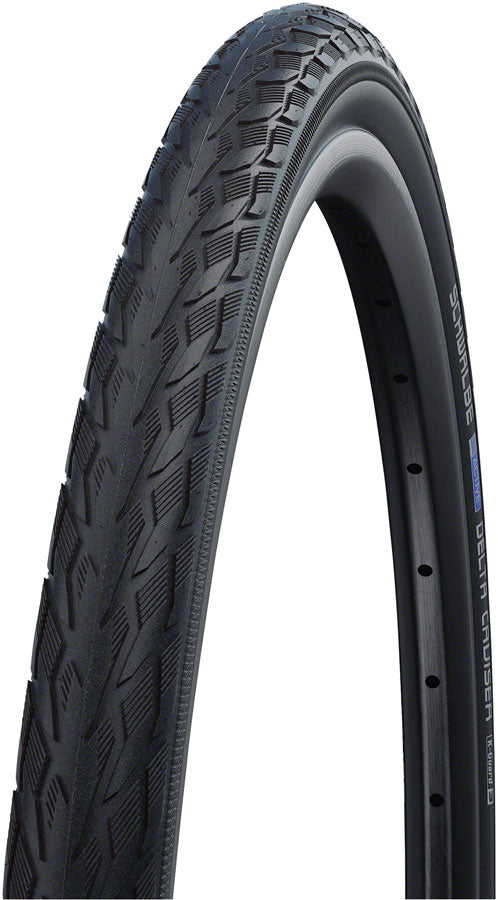 Schwalbe Delta Cruiser Plus Tire - 700 x 50, Clincher, Wire, Black/Reflective, Active Line, PunctureGuard, GreenGuard, 11159240.01