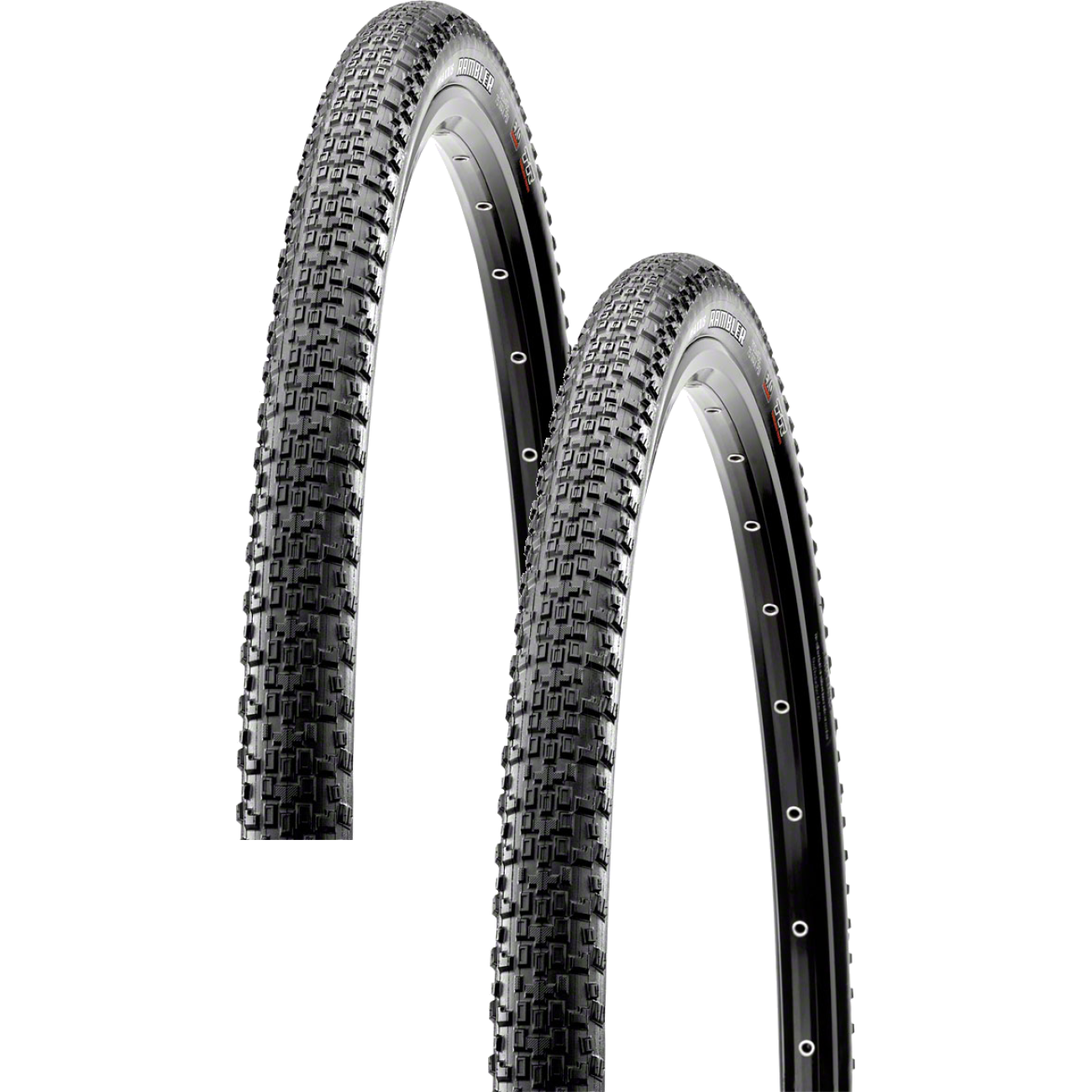 Maxxis Gravel Tire Pack of 2 Rambler Tubeless Folding Black Dual SilkShield 650b x 47 TB00172100