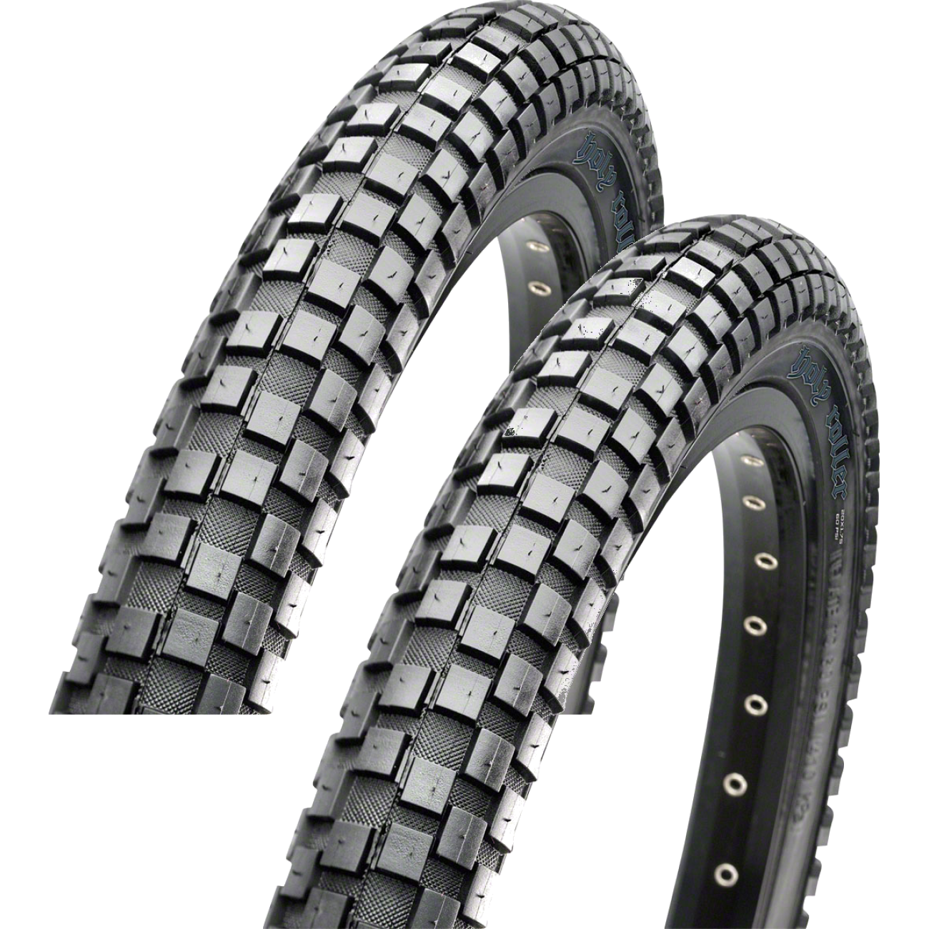 2 Pack Maxxis Holy Roller Tire Clincher Wire Black Single Compound 20 x 1.75 TB24748000