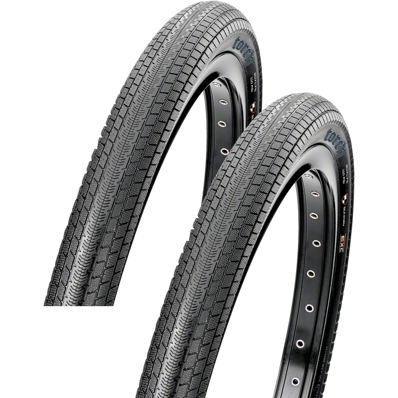 Pack of 2 Maxxis Torch Tire Clincher Folding Black Single Silkworm 29 x 2.1 TB96651200