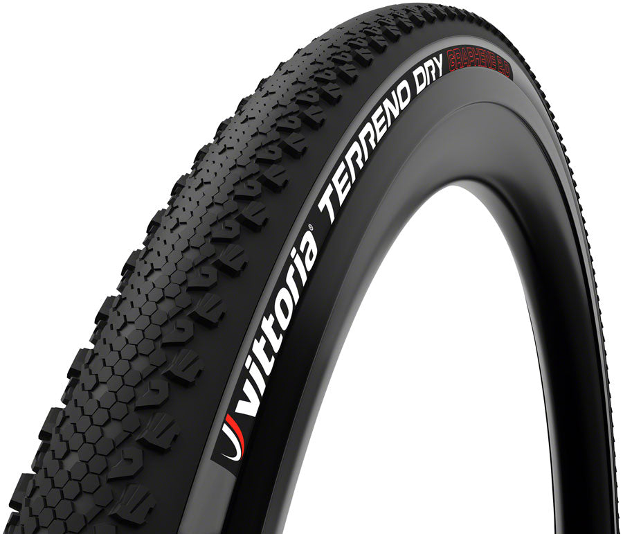 Vittoria Gravel Tire Terreno Dry 700 x 47 Tubeless Folding Black/Anthracite TNT 11A00349