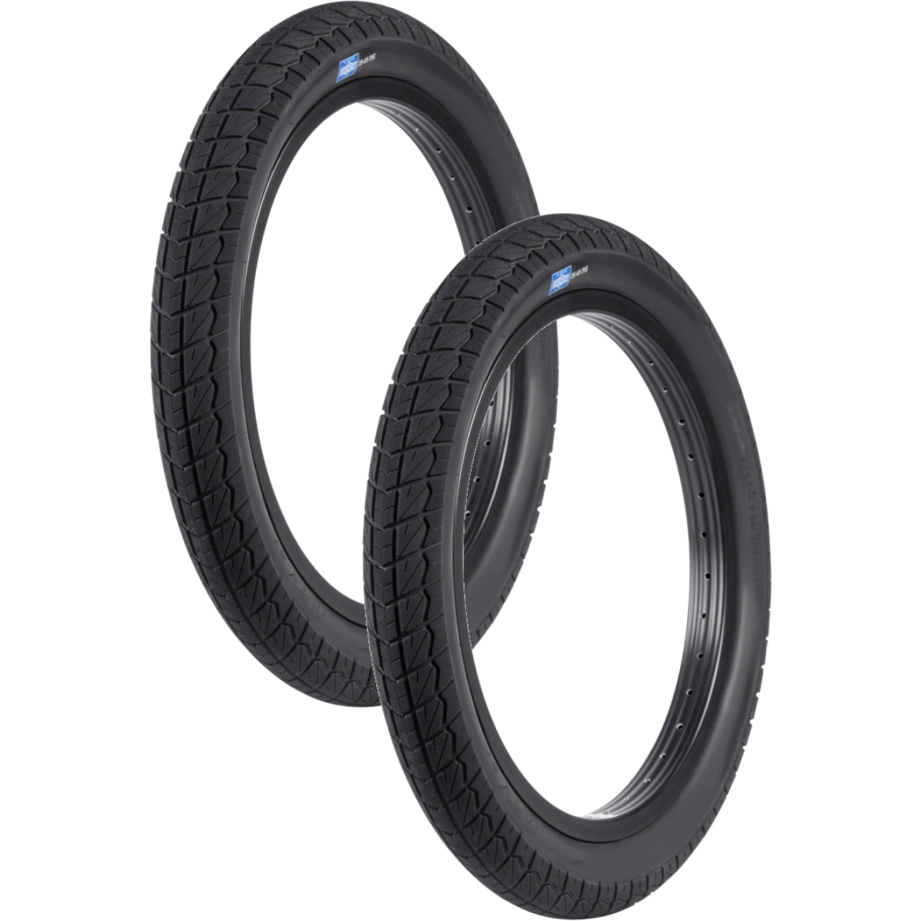 Pack of 2 Sunday Current Tire 18 x 2.2 Clincher Wire Steel Black BMX Bike SBT-804-BK