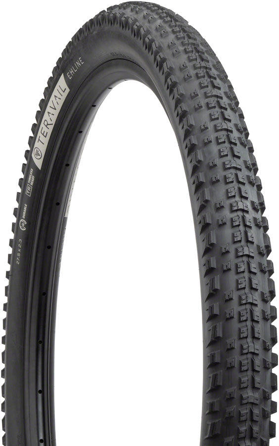 Teravail Ehline Tire 27.5 x 2.3 Tubeless Folding Black Durable Fast Compound 19-000046