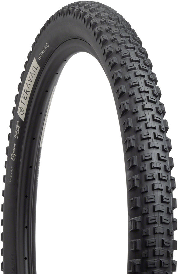 Teravail Honcho Tire 27.5 x 2.4 Tubeless Folding Black Durable Grip Compound 19-000044