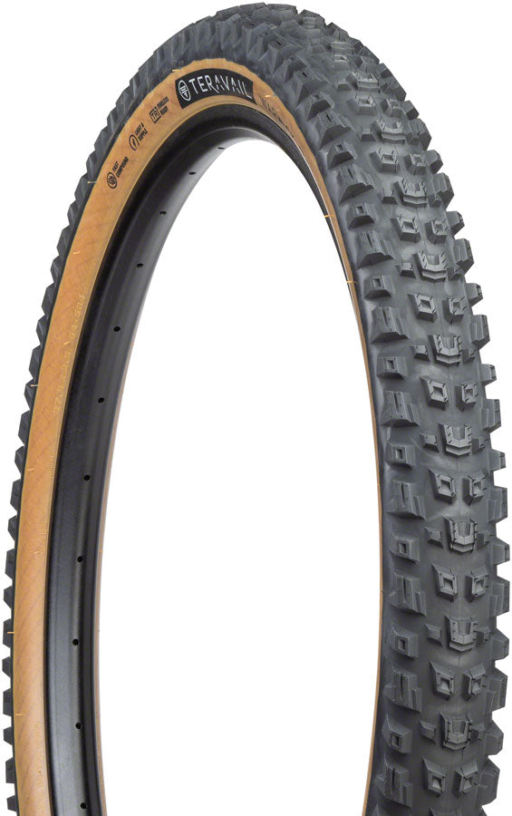 Teravail Warwick Tire 27.5 x 2.5 Tubeless Folding Tan Durable Grip Compund 19-000336