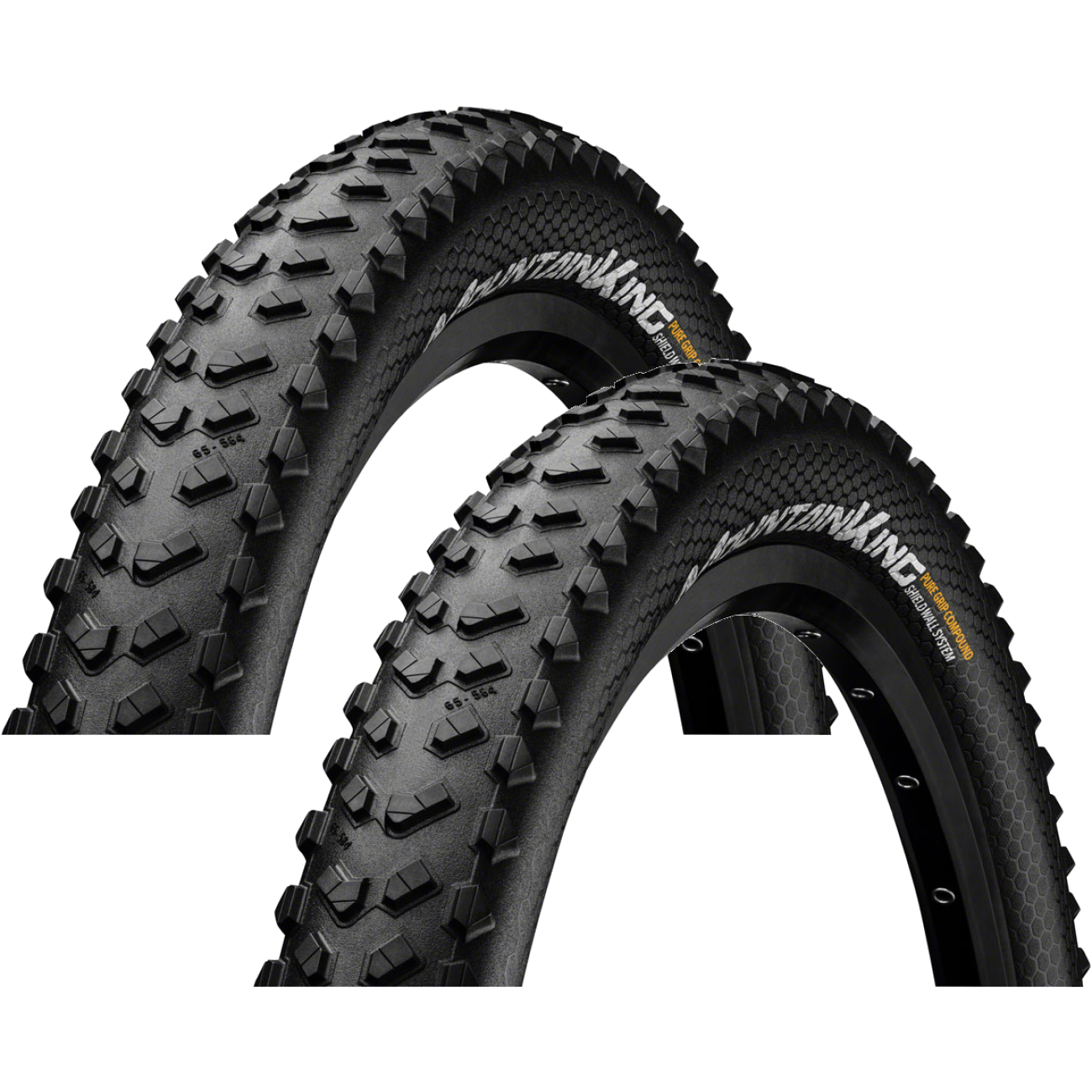 Pack of 2 Continental Mountain King Tire 27.5 x 2.8 Tubeless ShieldWall C1230056