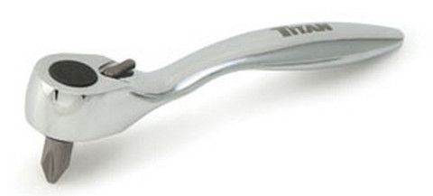 Titan Tools 1/4" Micro Ratchet Chrome Vanadium Bit Holder And 9 Bits (11207)