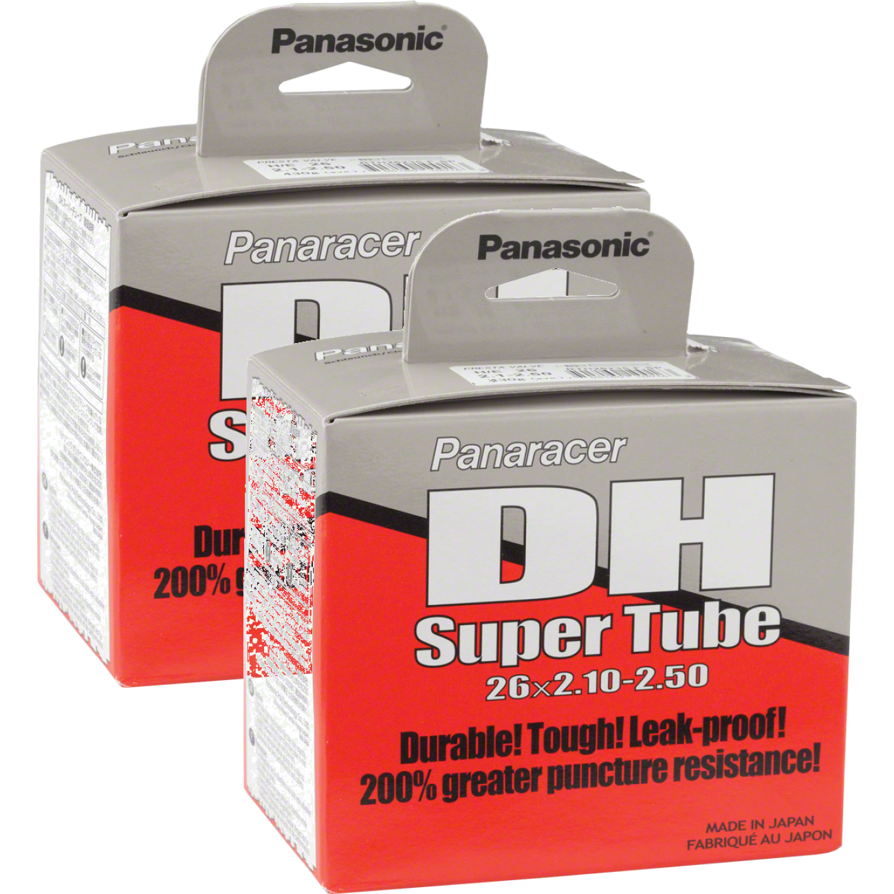 Pack of 2 Panaracer DH SuperTube 26" x 2.1-2.5" 36mm Presta Valve Tube