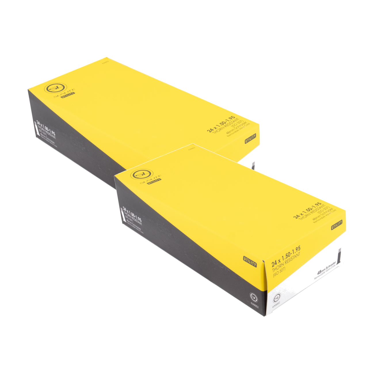 Pack of 2 Sunlite Utili-T Thorn Resistant Schrader Valve Tubes 24x1.50-1.95 SV