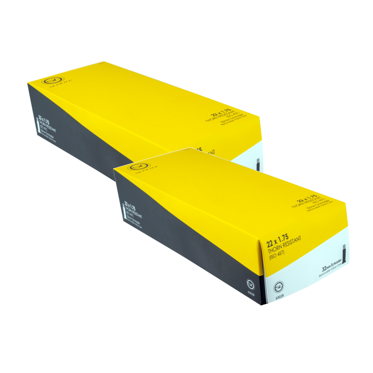 Pack of 2 Sunlite Thorn Resistant Schrader Valve 22x1.75 SV 32mm 0d