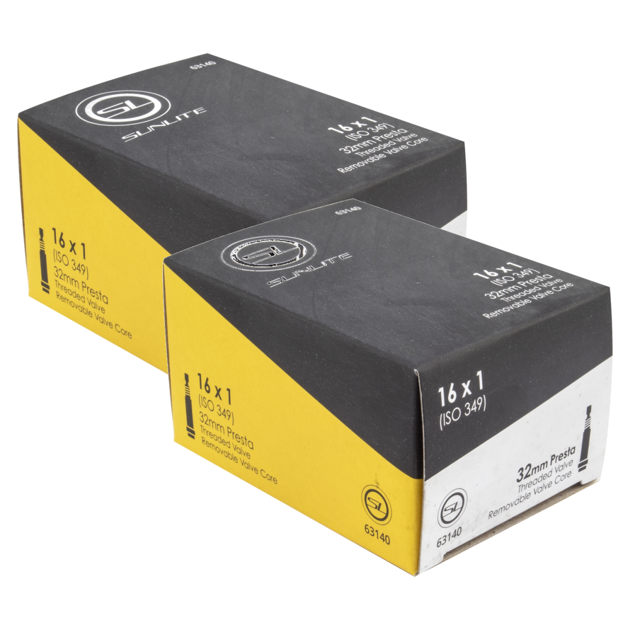 Pack of 2 Sunlite Standard Presta Valve 16x1 (349x19) PV 32mm 0d