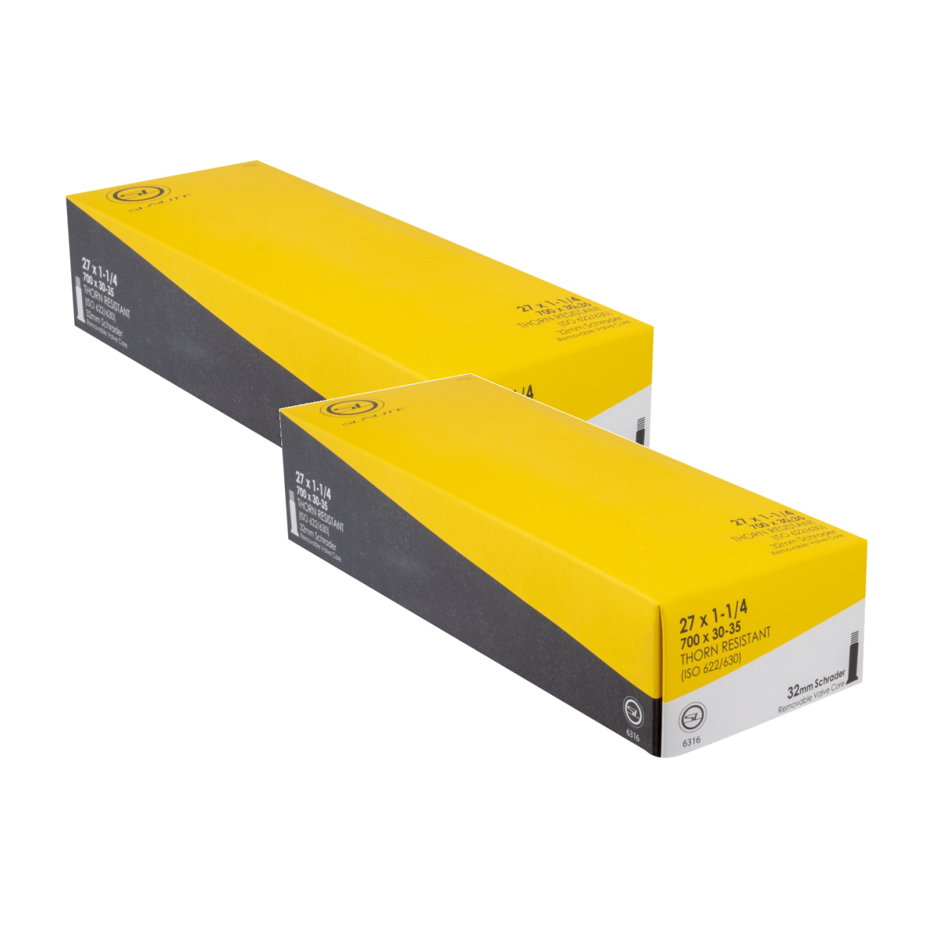 Sunlite Thorn Resistant Tubes - 27 x 1-1/4 (700x30-35), SV 32mm 0d, Pack of 2