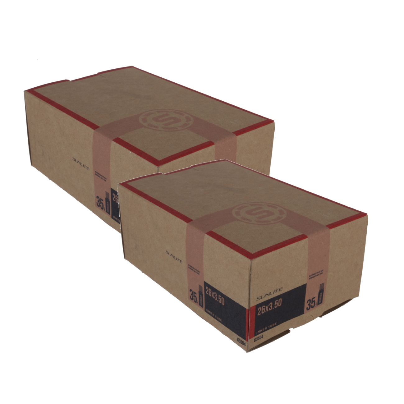 Pack of 2 Sunlite Standard Schrader Valve 26x3.50 SV 32mm 0d