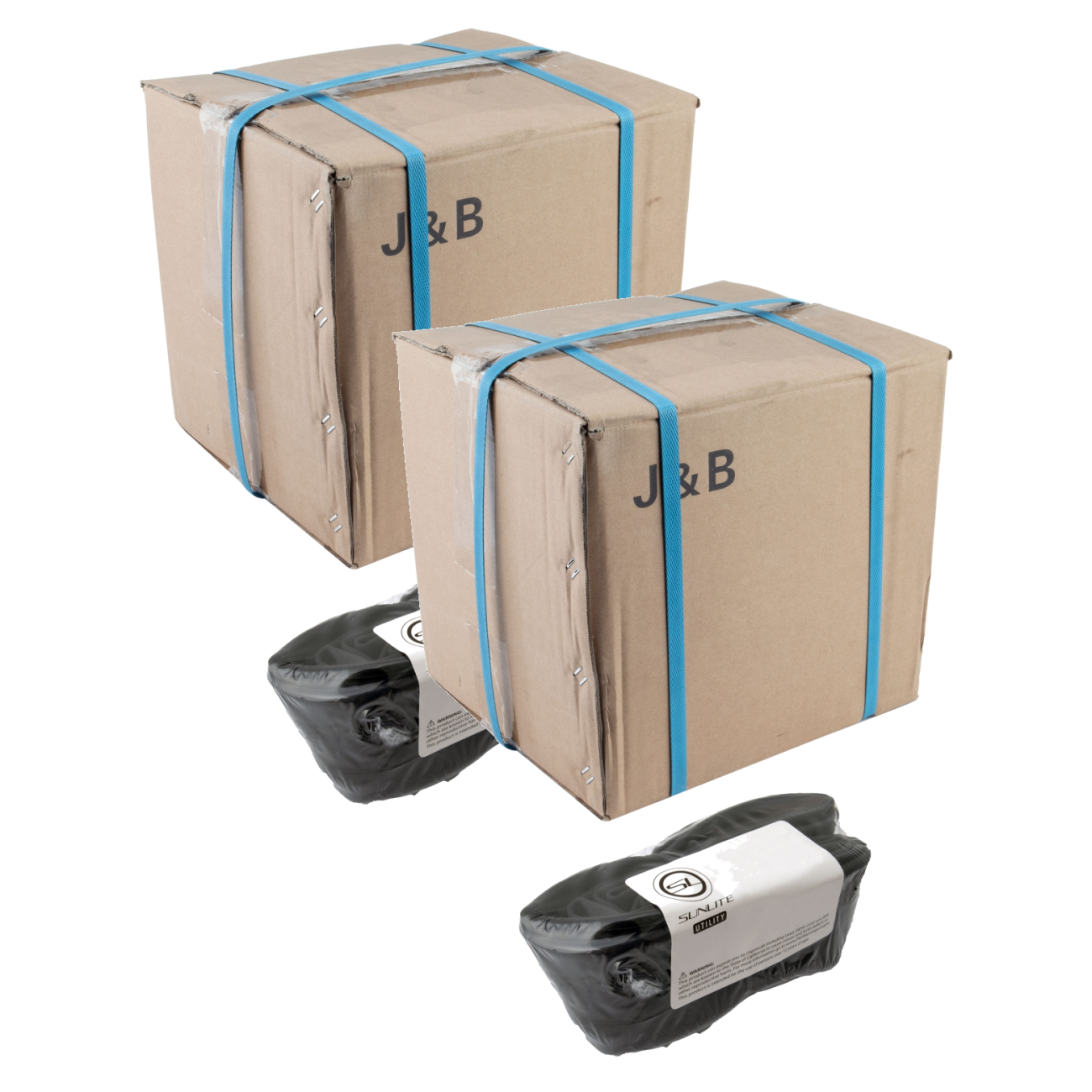 Pack of 2 Sunlite Utili-T Standard Schrader Valve Tubes 700x35-40 (27x1-3/8) SV