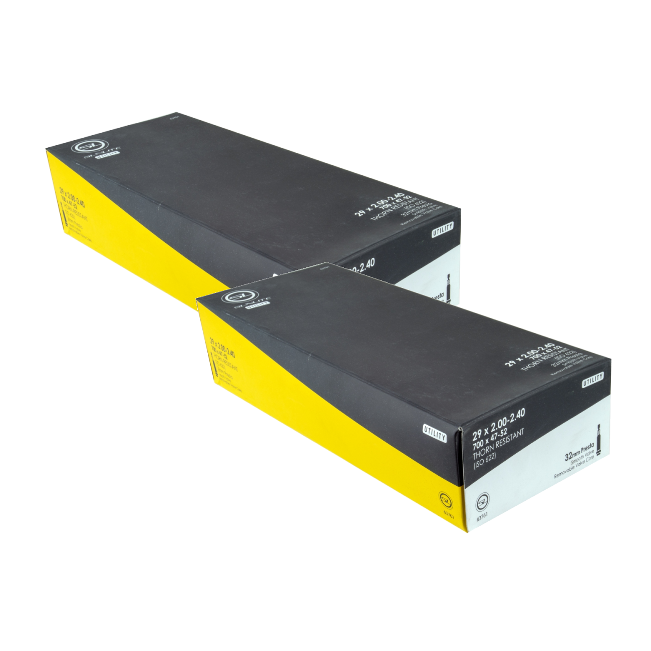 Pack of 2 Sunlite Utili-T Thorn Resistant Presta Valve Tubes 29x2.00-2.40