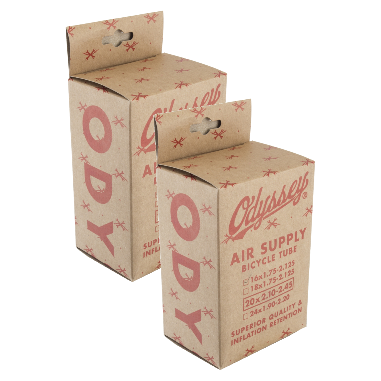 Pack of 2 Odyssey Air Supply Inner Tube 16x1.75-2.125 SV 32mm