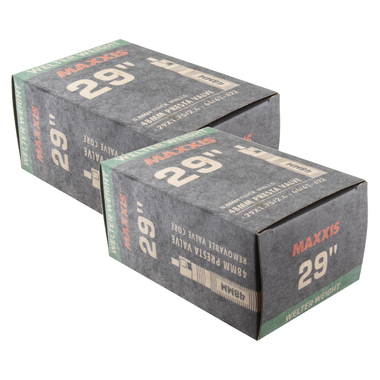 Pack of 2 Maxxis Welterweight Tube 29x1.75-2.4 PV 48mm 0d