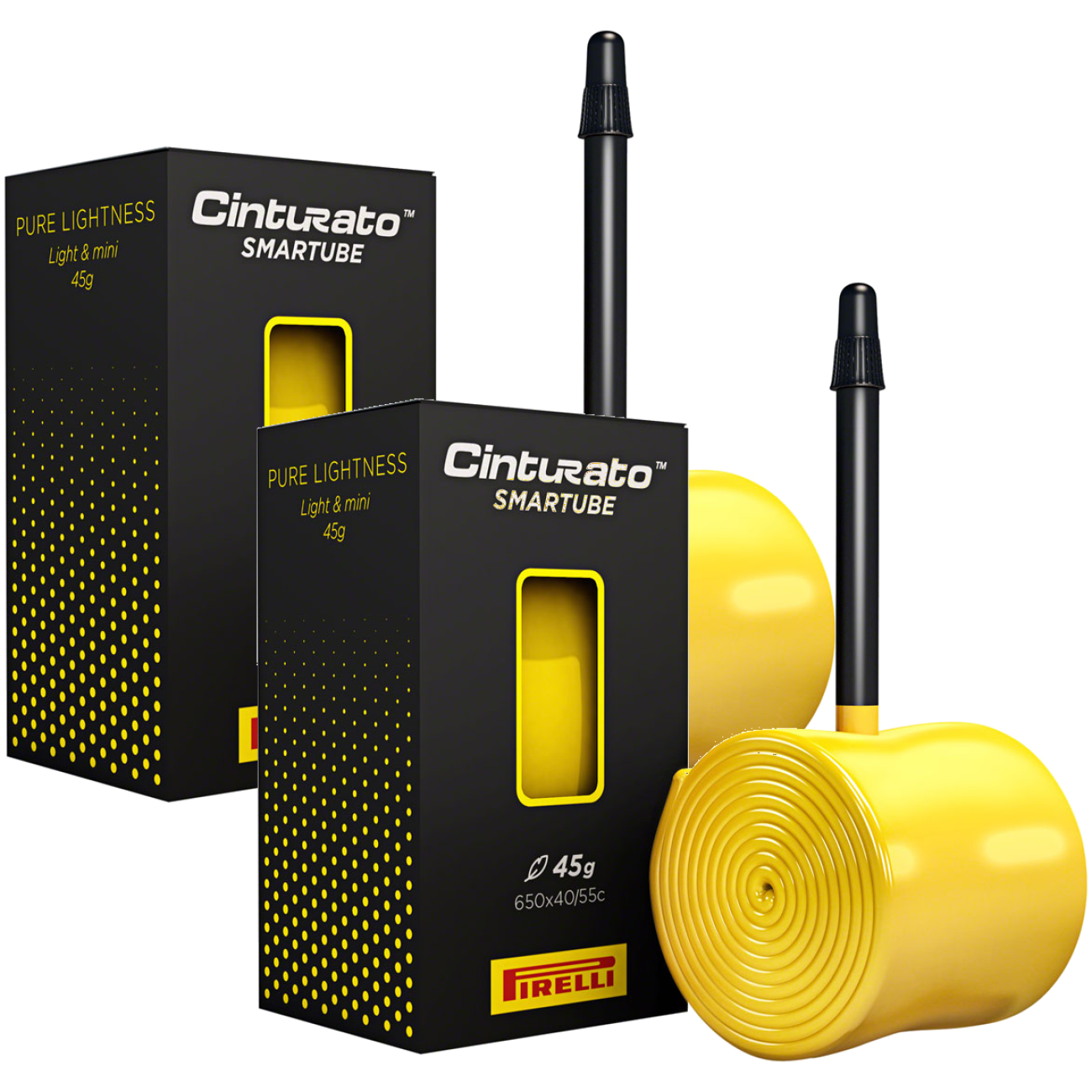 Pirelli Cinturato SmarTube Tubes - 650 x 40-50mm, 60mm Presta Valve, Pack of 2