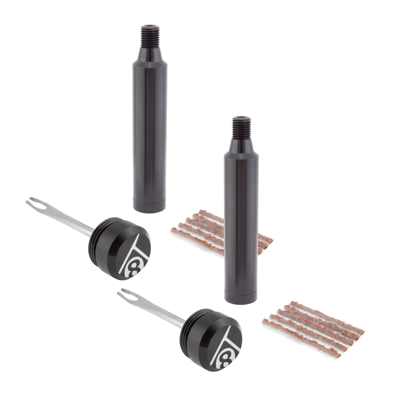 2 Pack Origin8 Threaded Tubeless Tire Repair Kit Tubeless Plug Kit Tool, Plugs