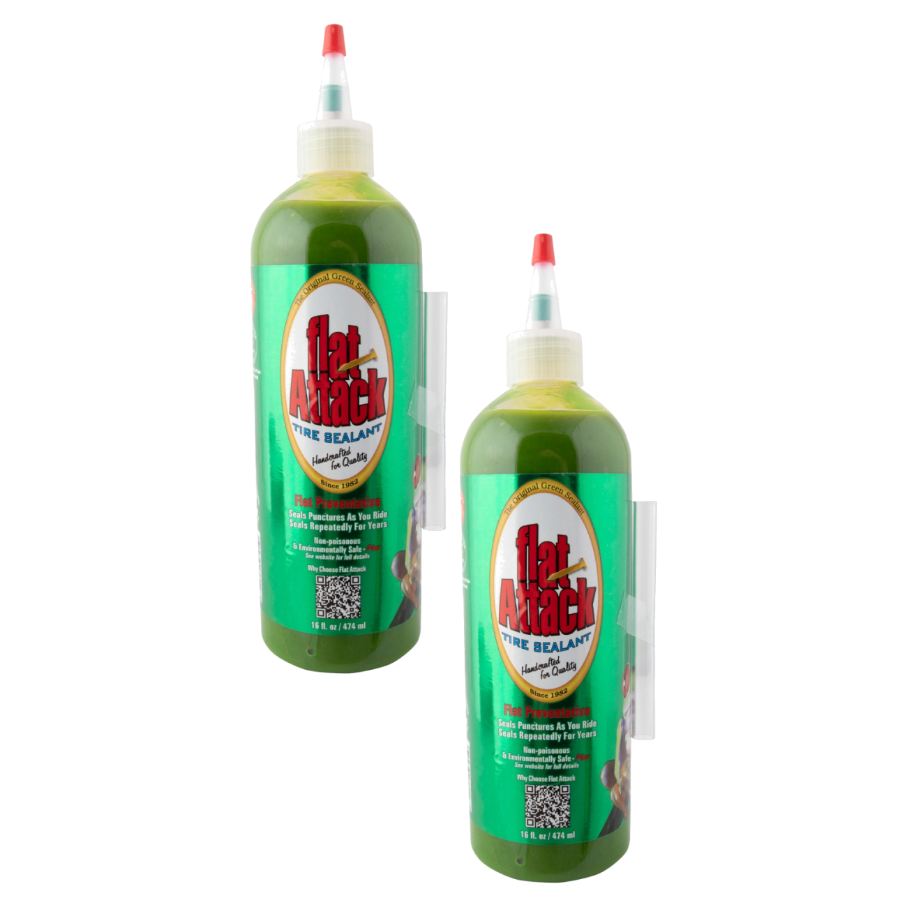 Pack of 2 Flat Attack Tire Sealer 16oz Tube Only