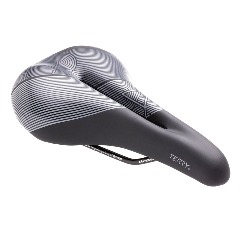 Bike Saddle Terry Butterfly LTD - Black 155mm Width Manganese Rails Dura-tek