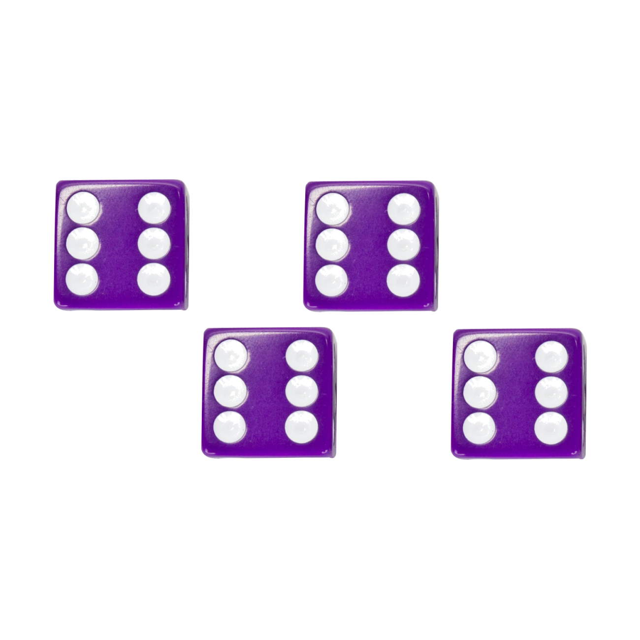 Pack of 2 Trik Topz Valve Caps Dice Purple SV