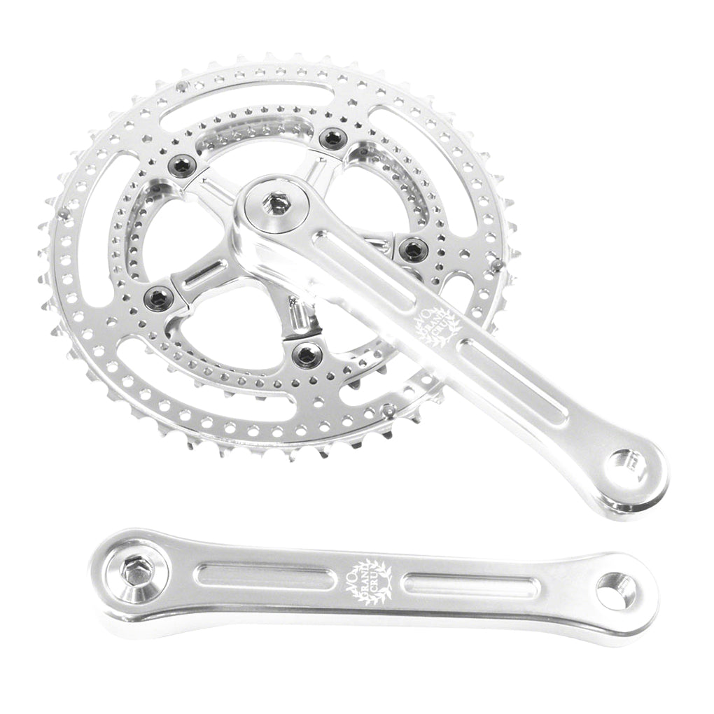 Velo Orange Grand Cru Drillium Cranks 170mm 8/9/10 Spd 48/34t Aluminum