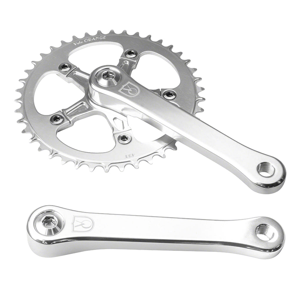 Velo Orange 1-Speed Crankset 170mm 42t 110 BCD Aluminum Silver