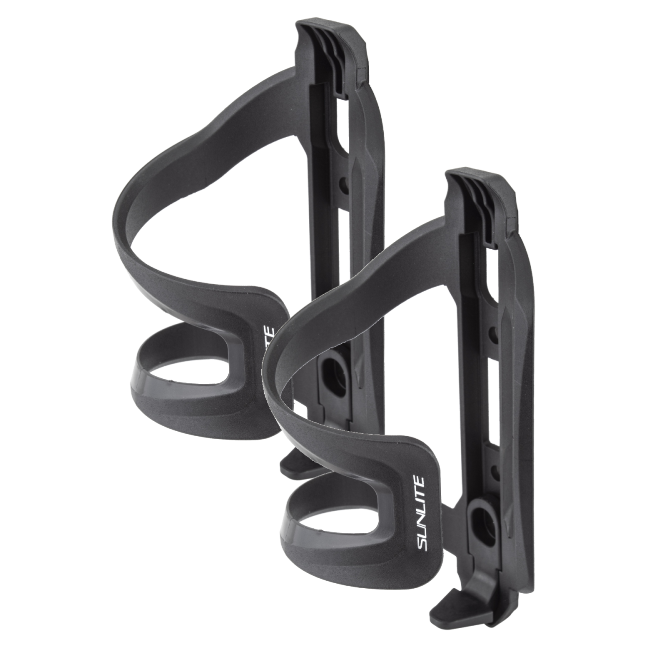 Pack of 2 Sunlite Flipper Side Load Water Bottle Cage Universal Side Load, Black