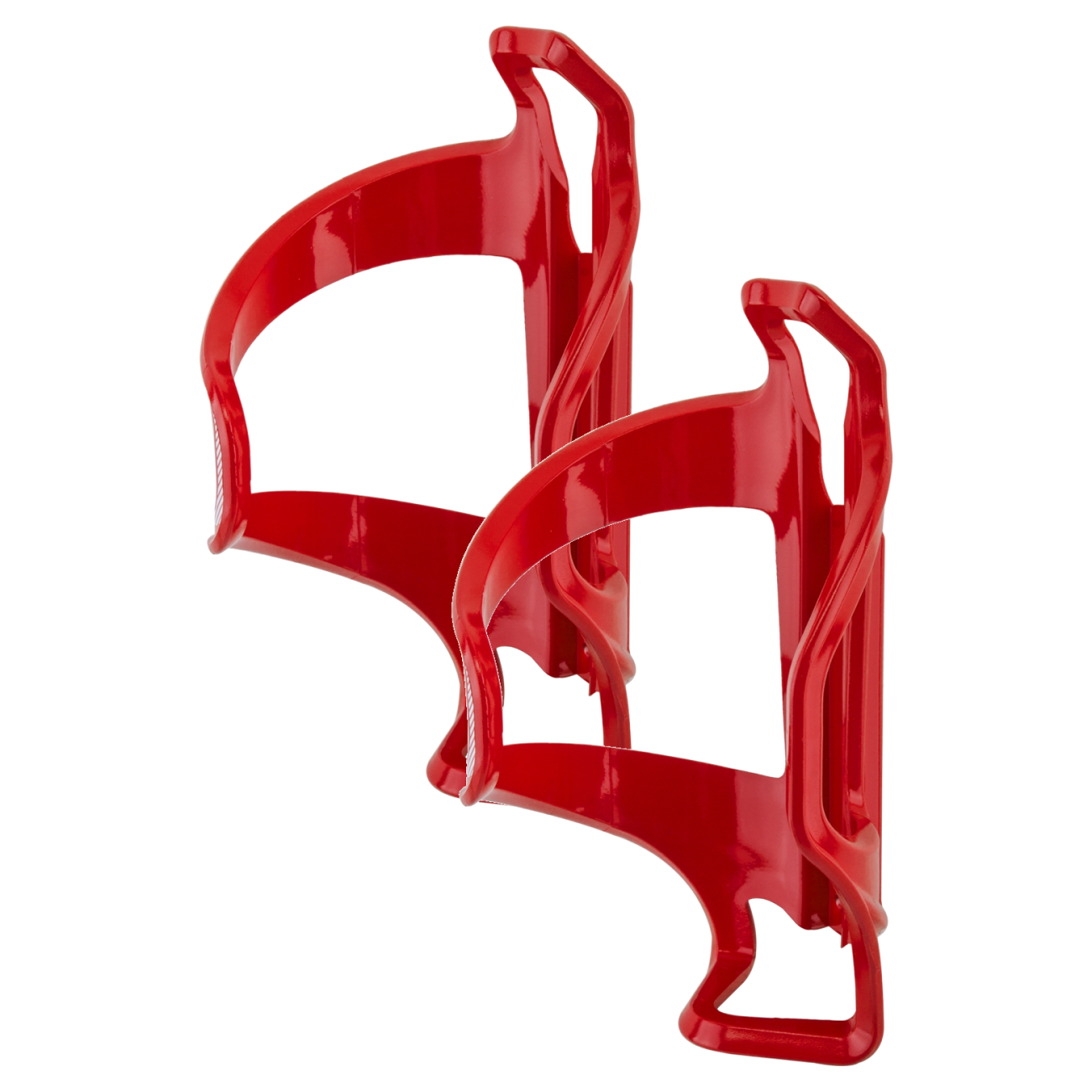 Pack of 2 Lezyne Flow Cage SideLoader Right Entry, Enhanced Graphics, Red