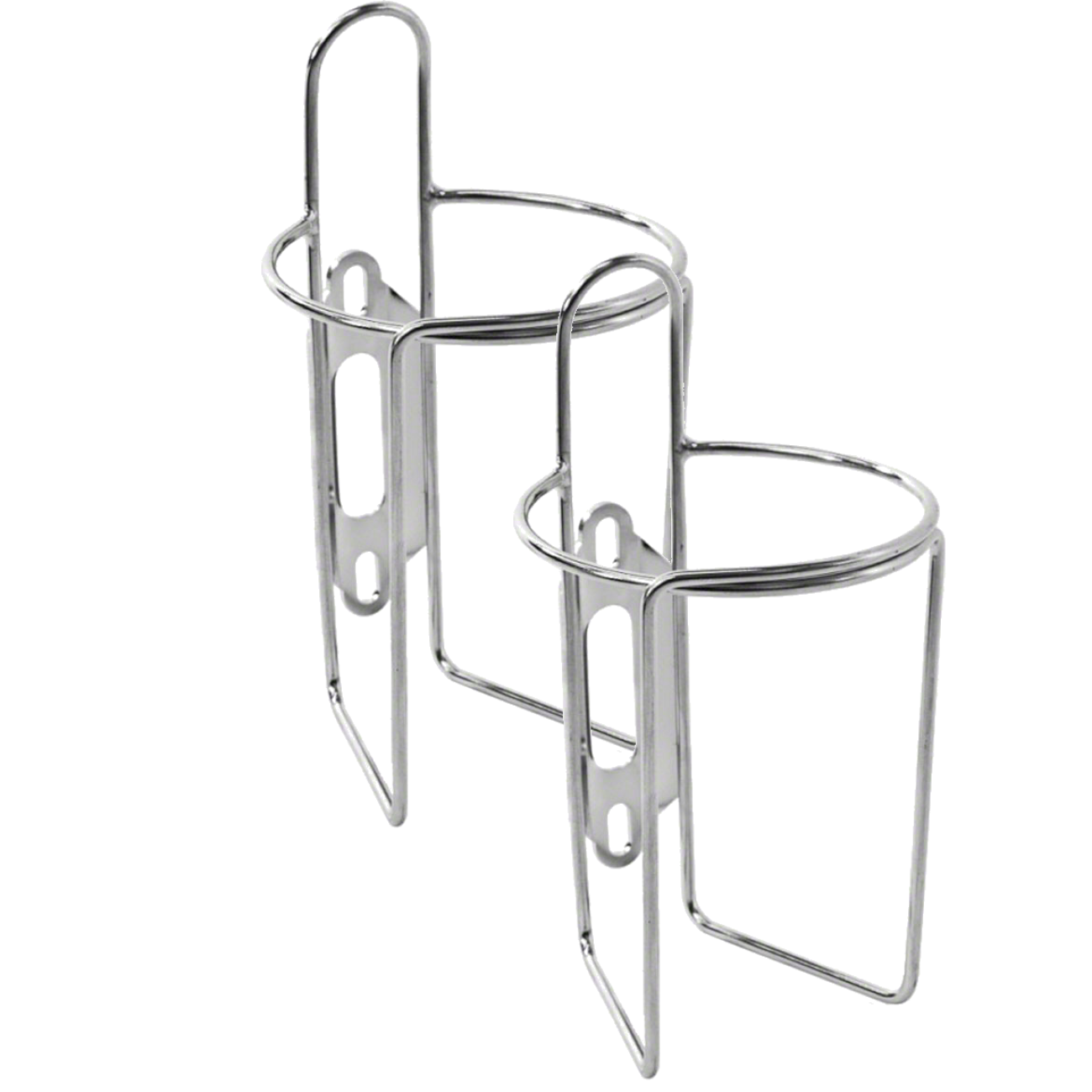 Pack of 2 Velo Orange Retro Water Bottle Cage with Tab: Polish Stainless
