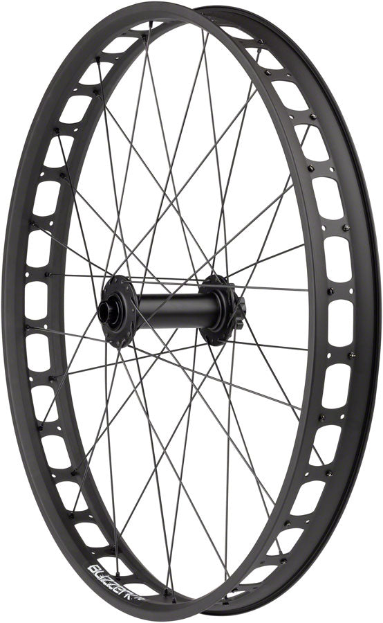 Quality Wheels Bear Pawls / Blizzerk Front Wheel - 26", 15 x 150mm, 6-Bolt, Black, 32H