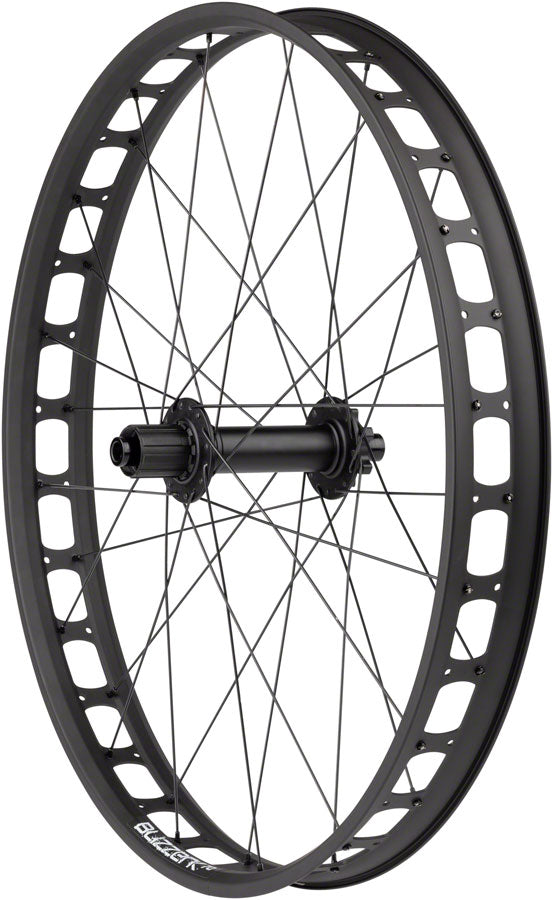 Quality Wheels Bear Pawls / Blizzerk Rear Wheel - 26" Fat, 12 x 197mm, 6-Bolt, HG 11 MTN, Black, 32H