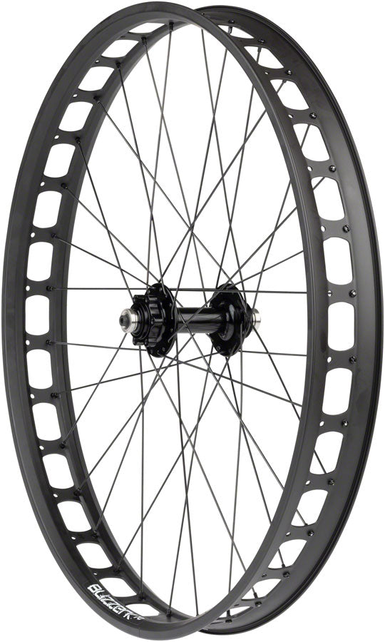Quality Wheels Blizzerk Fat Front Wheel 26in QRx135mm Pugsley 6-Bolt 32H Black