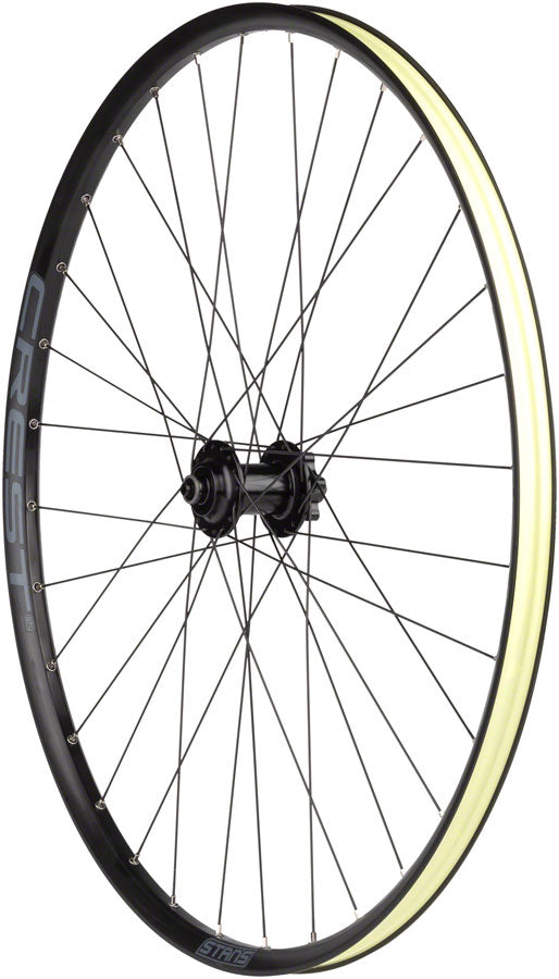 Stan's NoTubes Crest S2 Front Wheel 29in QRx100mm E-Sync 6-Bolt Black XC MTB