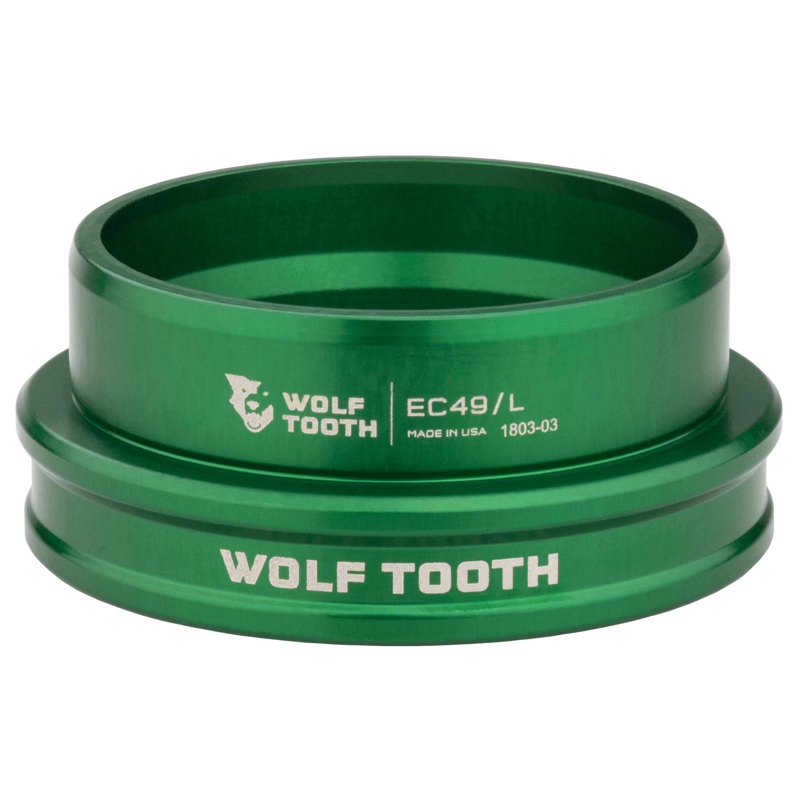 Wolf Tooth Premium Headset - EC49/40 Lower, Green Stainless Steel Bearings