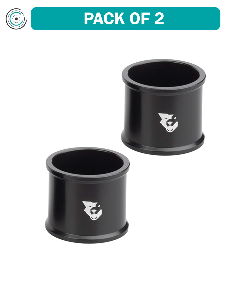 Pack of 2 Wolf Tooth Precision Headset Spacers 30mm Black