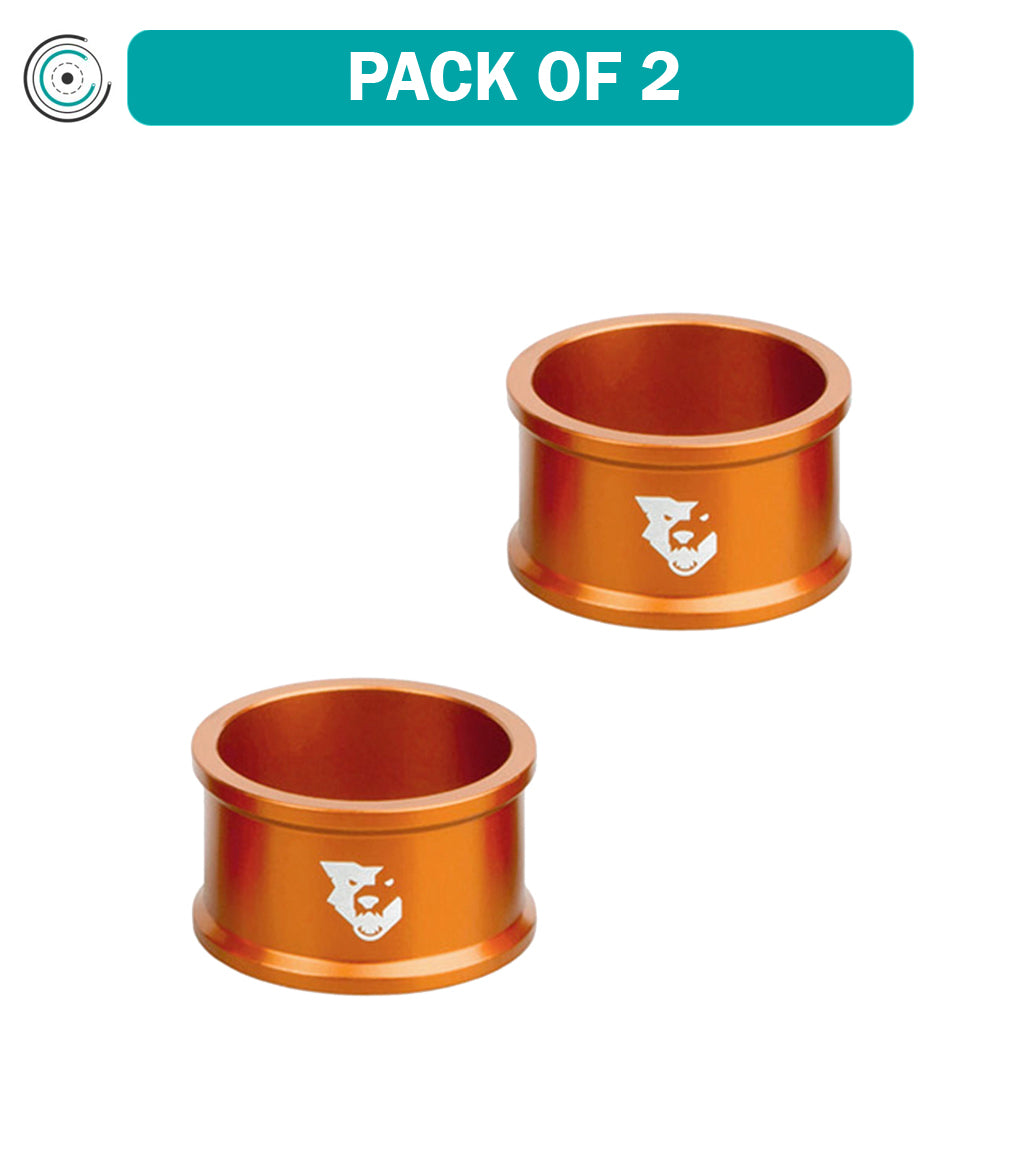 Pack of 2 Wolf Tooth Precision Headset Spacers 20mm Orange