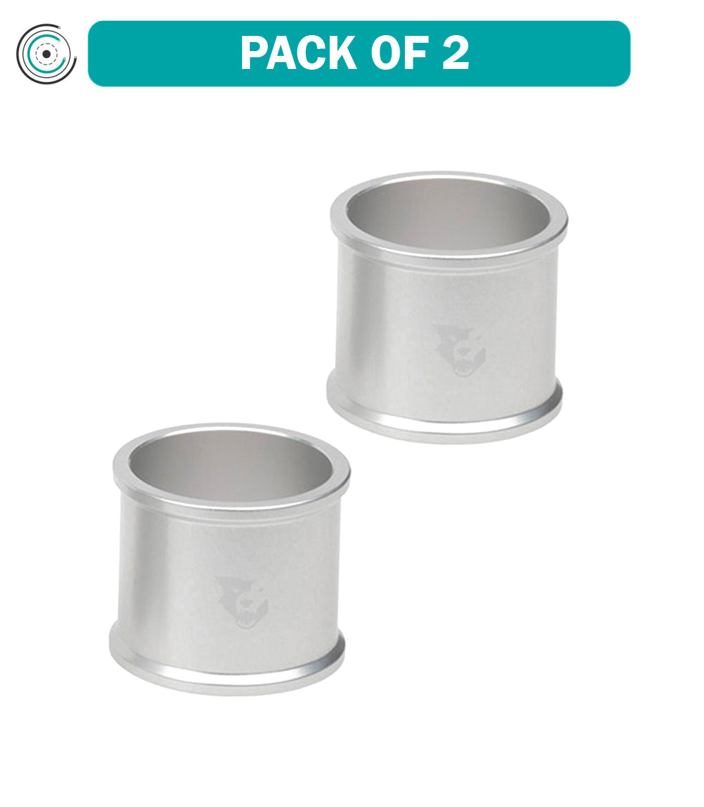 Pack of 2 Wolf Tooth Precision Headset Spacers 30mm Silver