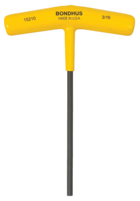 Bondhus T Shape Imperial Hex Key, 3/16In (15210)